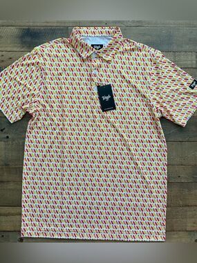 ⭐️NWT Waggle Men’s Polo - Glizzy/Hot Dog (Medium)